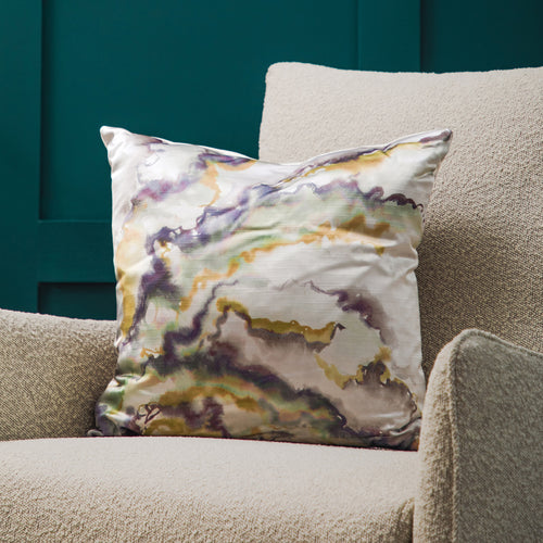 Voyage Maison Expressions Printed Feather Cushion in Dusk