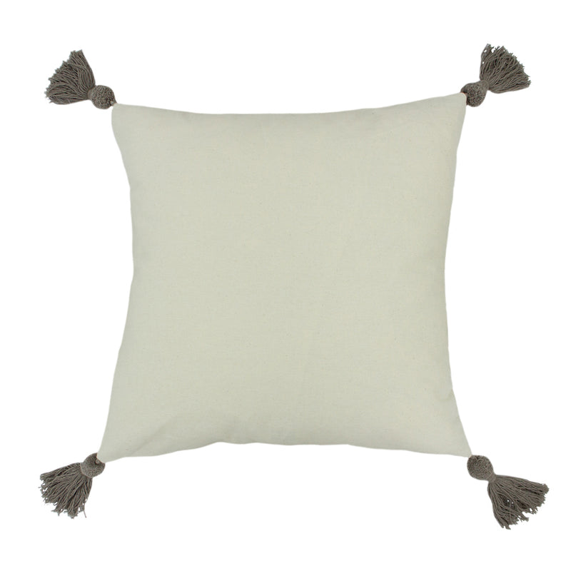 furn. Ezra Embroidered Cushion Cover in Grey
