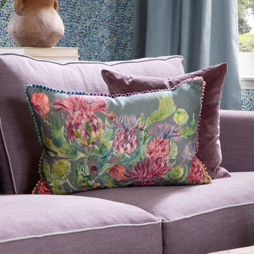 Voyage Maison Fairytale Bristles Printed Cushion Cover in Forest