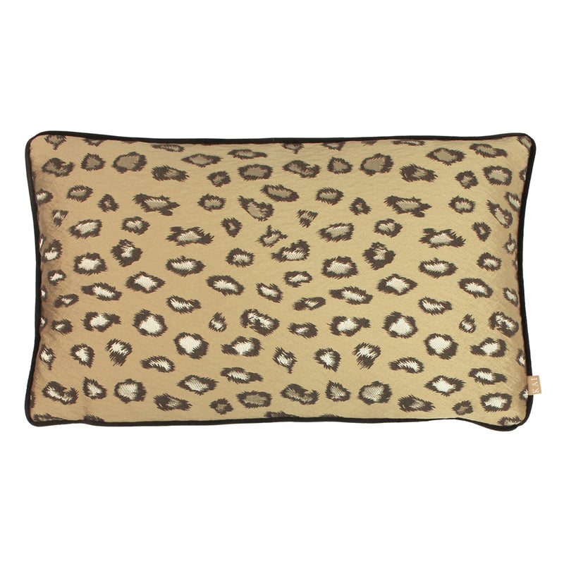Kai Faline Animal Jacquard Rectangular Cushion Cover in Gold