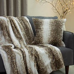 Paoletti Fawn Faux Fur Cushion Cover in Brown