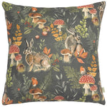 Evans Lichfield Forest Hare Repeat Cushion Cover in Grey