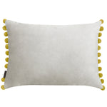 Paoletti Fiesta Velvet Cushion Cover in Dove/Bamboo