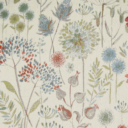 Voyage Maison Flora Woven Jacquard Fabric in Autumn/Cream