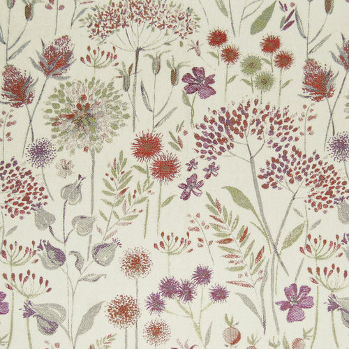 Voyage Maison Flora Woven Jacquard Fabric in Plum