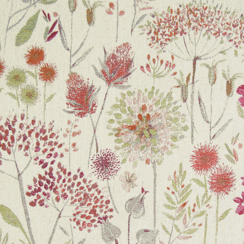 Voyage Maison Flora Woven Jacquard Fabric in Russett/Cream