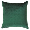 Paoletti Florence Embossed Velvet Cushion Cover in Emerald