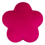 heya home Flower Velvet Reversible Ready Filled Cushion in Hot Pink