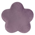 heya home Flower Velvet Reversible Ready Filled Cushion in Lilac