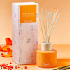 furn. Kindred Bergamot, Berry, Vanilla + Patchouli Scented Reed Diffuser in Apricot