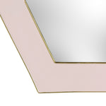 Paoletti Framed Octagonal Wall Mirror in Pink