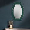 Paoletti Framed Octagonal Wall Mirror in Teal