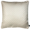Prestigious Textiles Frame Embroidered Geometric Piped Cushion Cover in Feather