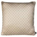 Prestigious Textiles Frame Embroidered Geometric Piped Cushion Cover in Honey