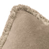 Paoletti Freya Velvet Cushion Cover in Taupe