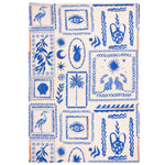 Abstract Blue Rugs - Frieze Indoor/Outdoor Washable Rug Blue furn.