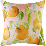 Evans Lichfield Fruit Oranges Printed Cushion Cover in Pink/Tangerine