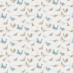 Voyage Maison Game Birds Printed Linen Fabric in Mini