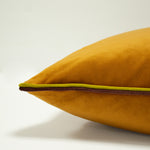 furn. Gemini Double Piped Cushion Cover in Pumpkin