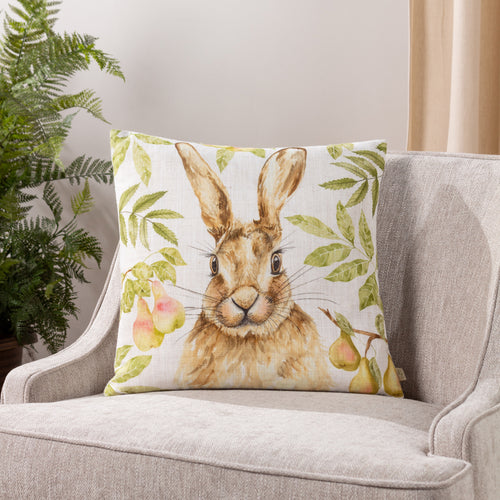 Evans Lichfield Grove Hare Cushion Cover in Natural