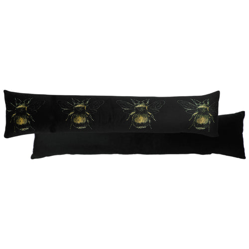 Evans Lichfield Gold Bee Draught Excluder in Black