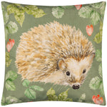 Evans Lichfield Grove Hedgehog Outdoor Cushion Cover in Olive