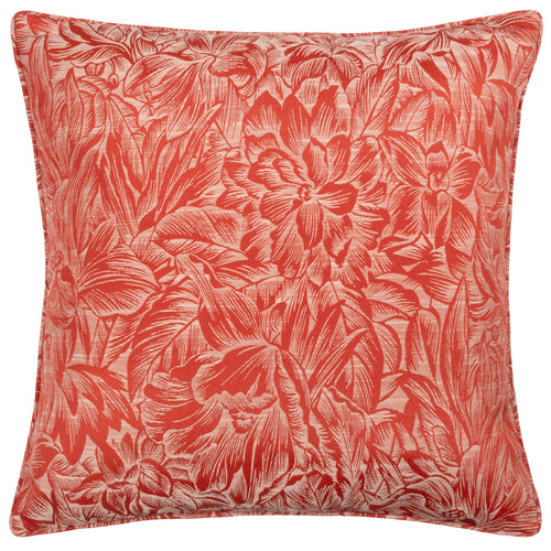 Wylder Grantley Jacquard Piped Cushion Cover in Brick