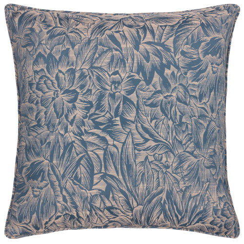 Wylder Grantley Jacquard Piped Cushion Cover in Wedgewood