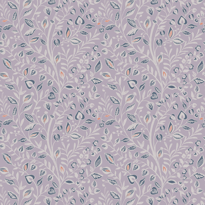 Voyage Maison Harlow Printed Cotton Fabric in Mauve