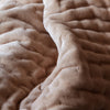 Additions Haze Velvet Quilted Throw in Coral
