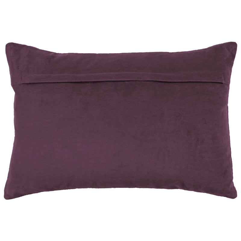 Additions Haze Embroidered Cushion Cover in Plum