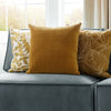 Additions Haze Embroidered Cushion Cover in Mustard