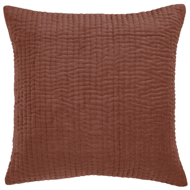 Additions Haze Embroidered Cushion Cover in Persimmon