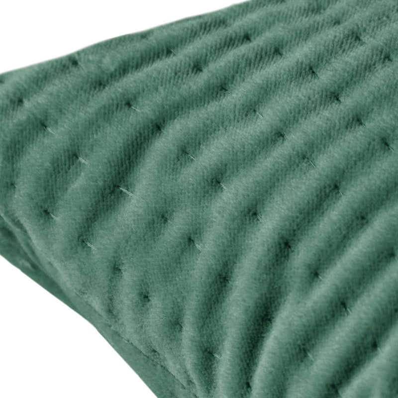 Additions Haze Embroidered Cushion Cover in Seafoam