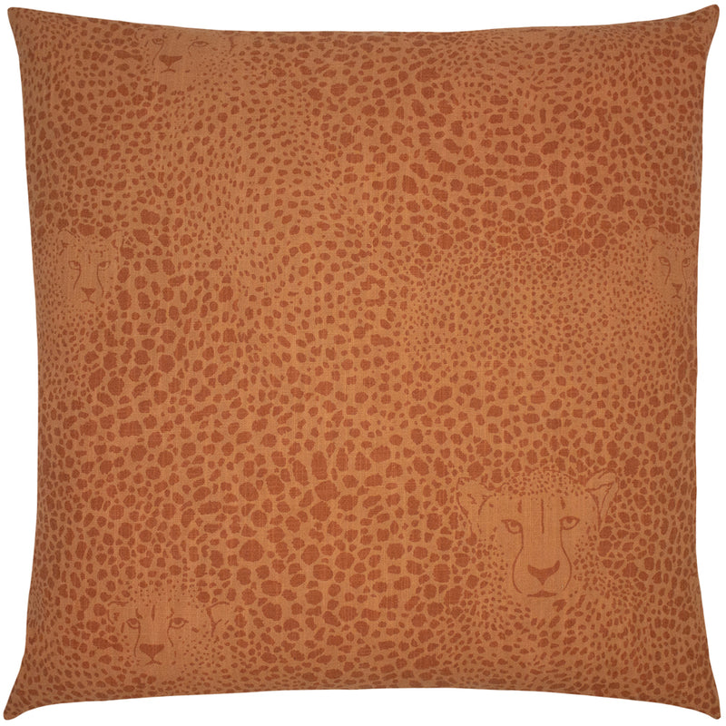 furn. Hidden Cheetah Cushion Cover in Terracotta