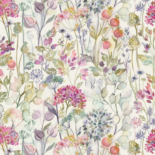 Voyage Maison Country Hedgerow Printed Cotton Fabric in Lotus