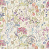 Voyage Maison Hedgerow Printed Linen Fabric in Pink