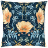 Evans Lichfield Heritage Peony Cushion Cover in Midnight
