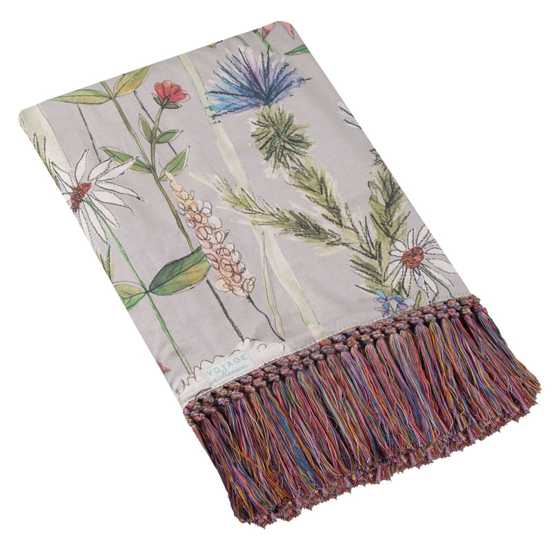 Voyage Maison Hermione Printed Throw in Silver