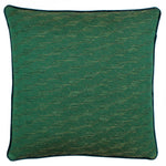 Highbury Jacquard Cushion Emerald/Gold