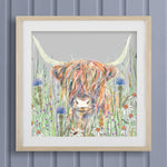 Voyage Maison Highland Cow Framed Print in Natural
