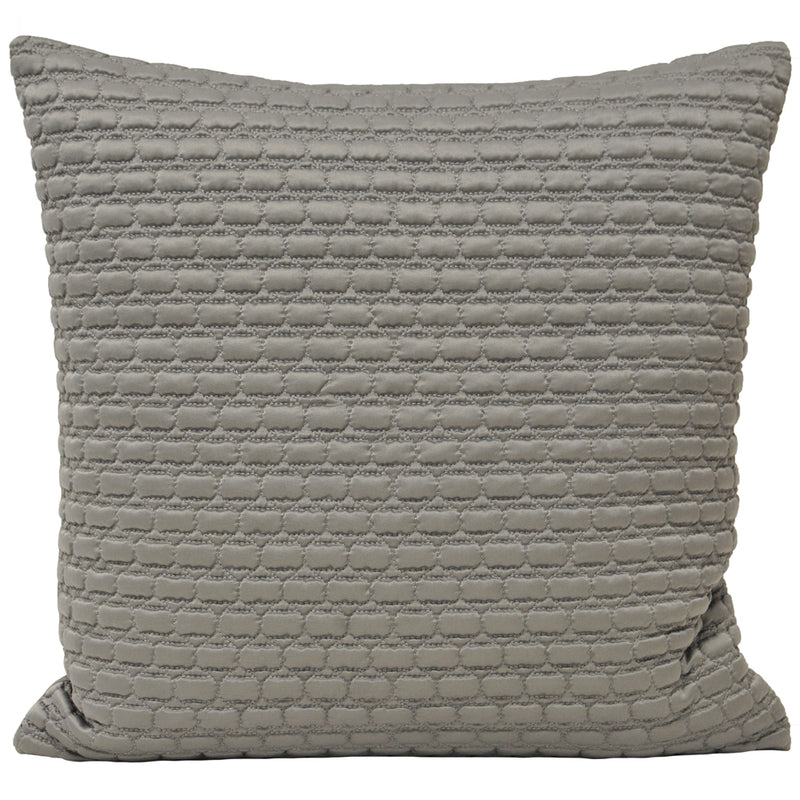 Paoletti Honeycomb Quilted Cushion Cover in Silver