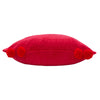 furn. Hoola Pom-Pom Cushion Cover in Fuchsia/Red