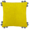 furn. Hoola Pom-Pom Cushion Cover in Yellow/Grey