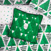 furn. Hide + Seek Santa Cushion Cover in Green