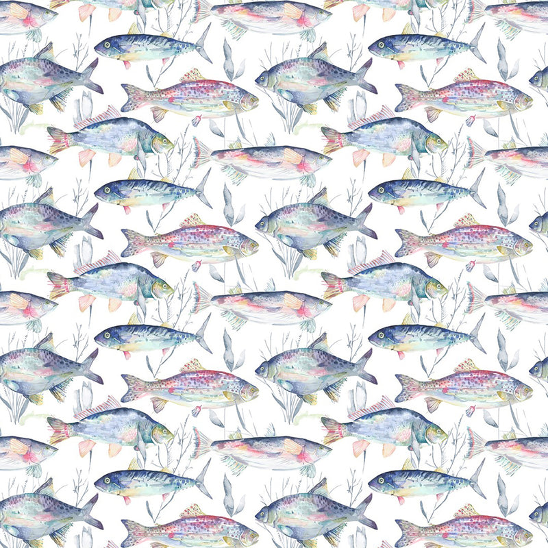Voyage Maison Iveswaters Printed Cotton Fabric in Abalone