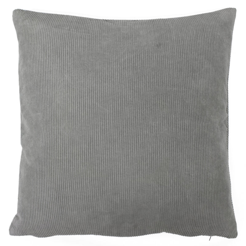 furn. Jagger Ribbed Corduroy Cushion Cover in Grey