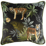 Jungle Tiger Cushion Black