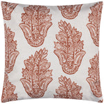 Paoletti Kalindi Paisley Outdoor Cushion Cover in Terracota
