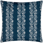 Paoletti Kalindi Stripe Outdoor Cushion Cover in Navy